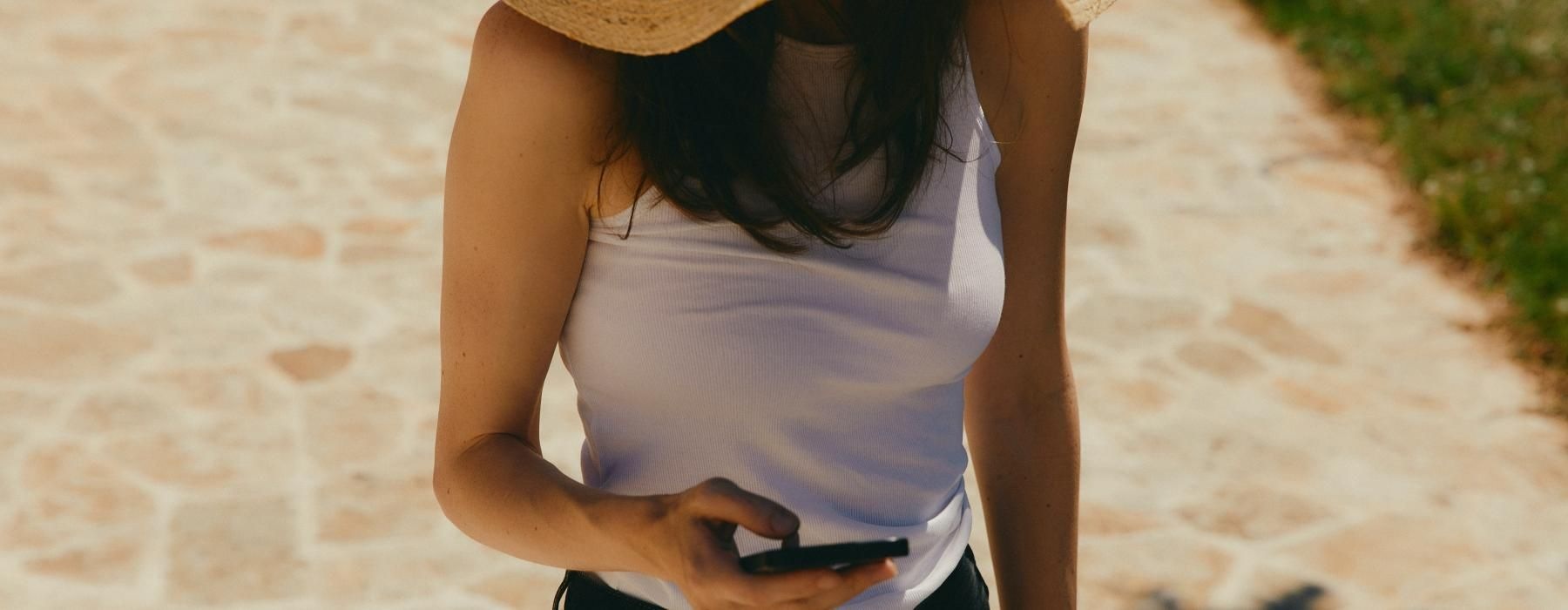 a woman wearing a hat